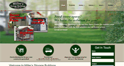 Desktop Screenshot of millersstoragebuildings.com